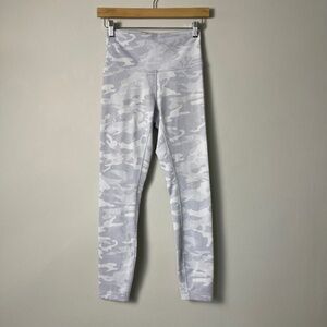 Lululemon WunderUnder White Camo Leggings Size 6
